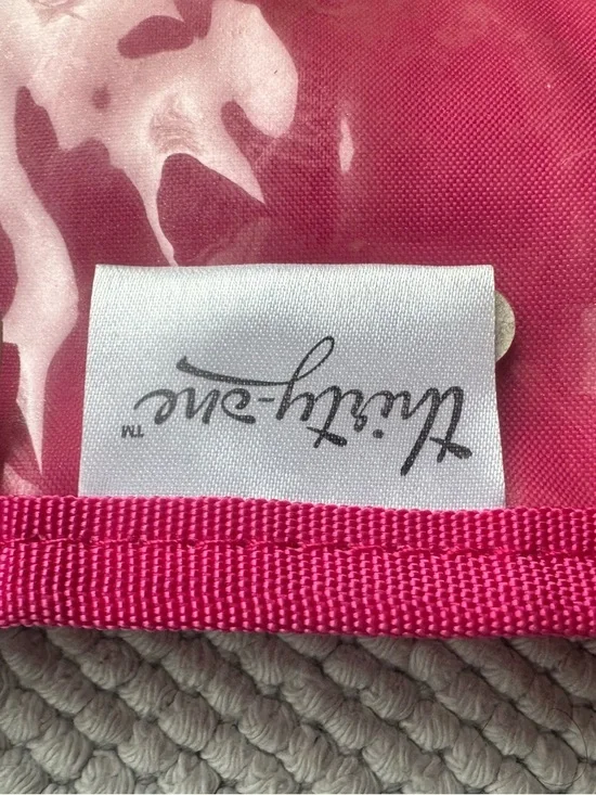 thirty-one Floral Print Tote with Hot Pink Handles and Teal Accents - Picture 8 of 9